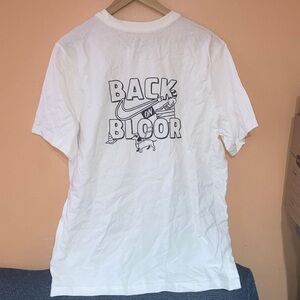 White Tee with Bold Graphic Design